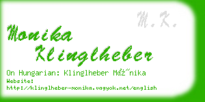 monika klinglheber business card